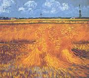 Vincent Van Gogh Wheatfields With Cypress at Arles oil painting on canvas
